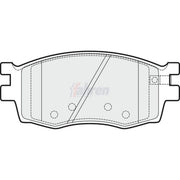 Fahren Front Brake Pad Set fits Hyundai Accent III 2005-2010 1.4 1.5 1.6