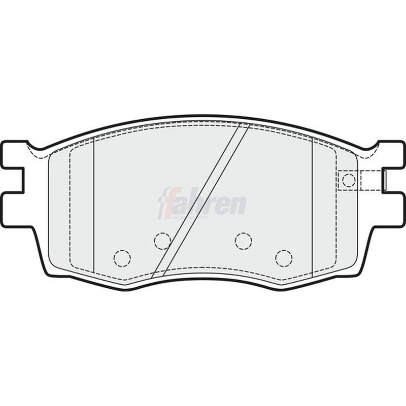 Fahren Front Brake Pad Set fits Hyundai Accent III 2005-2010 1.4 1.5 1.6