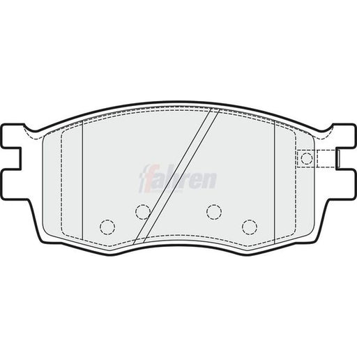 Fahren Front Brake Pad Set FBP3207