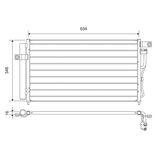 Valeo Air Conditioning Condenser 812668