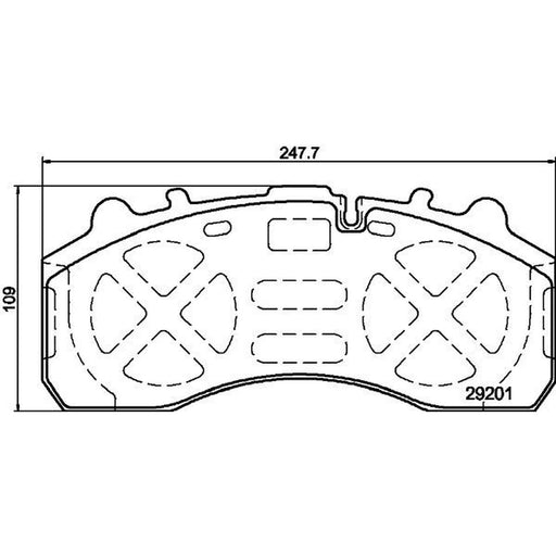 DON Front Brake Pad Set CVP105K