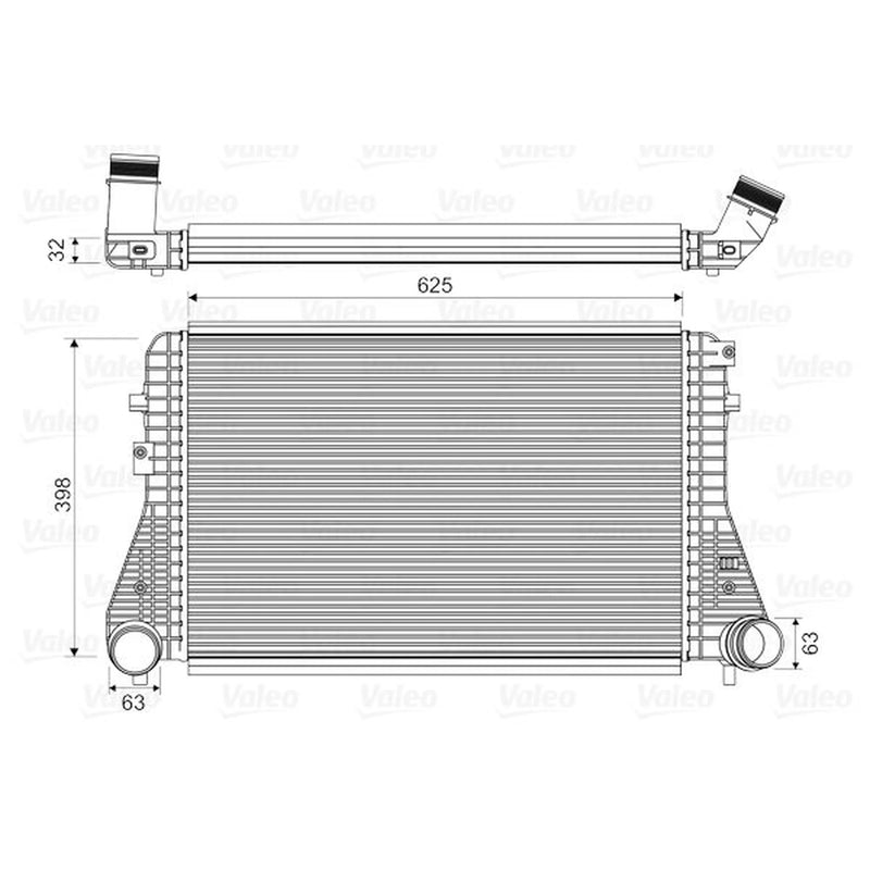 Valeo Intercooler (Charge Air Cooler) 818674