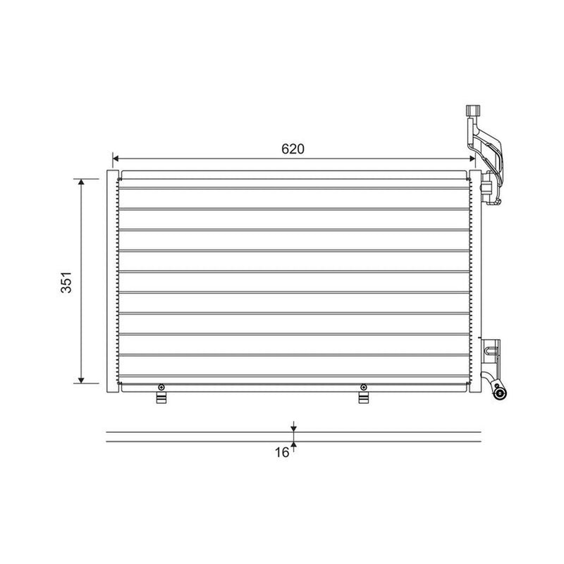 Valeo Air Conditioning Condenser 814076