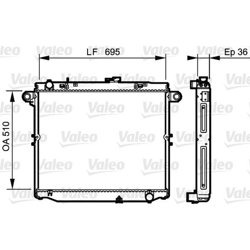 Valeo Engine Radiator 734191