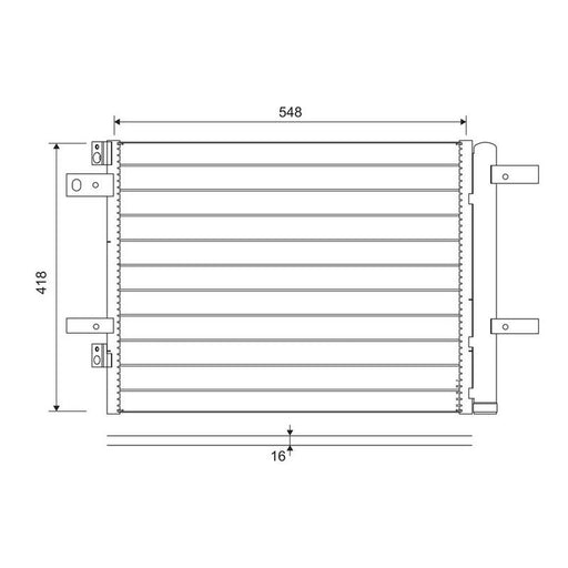 Valeo Air Conditioning Condenser 822564