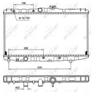 NRF Engine Radiator 507581