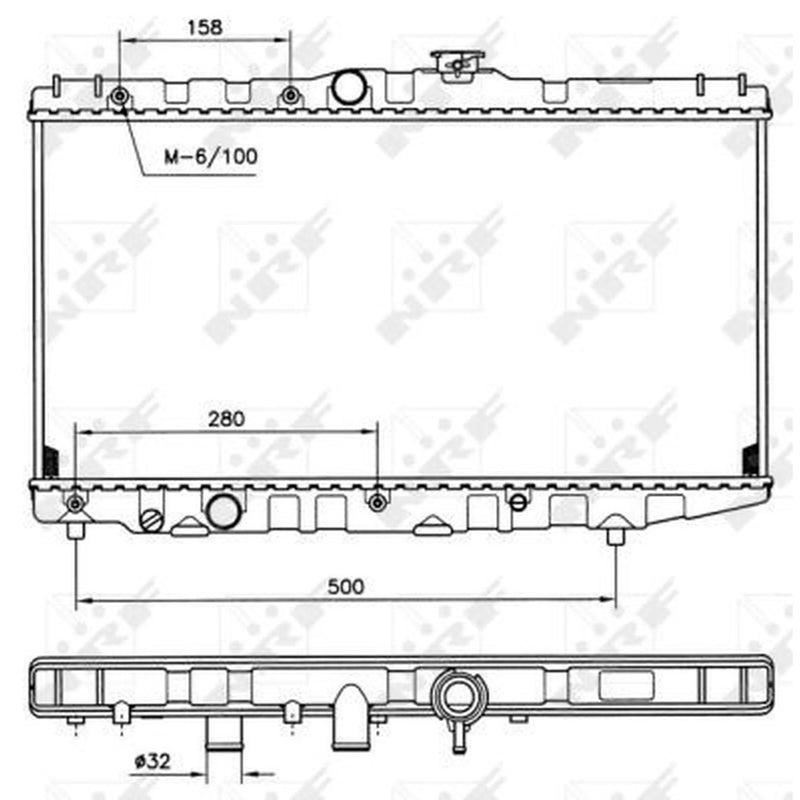 NRF Engine Radiator 507581