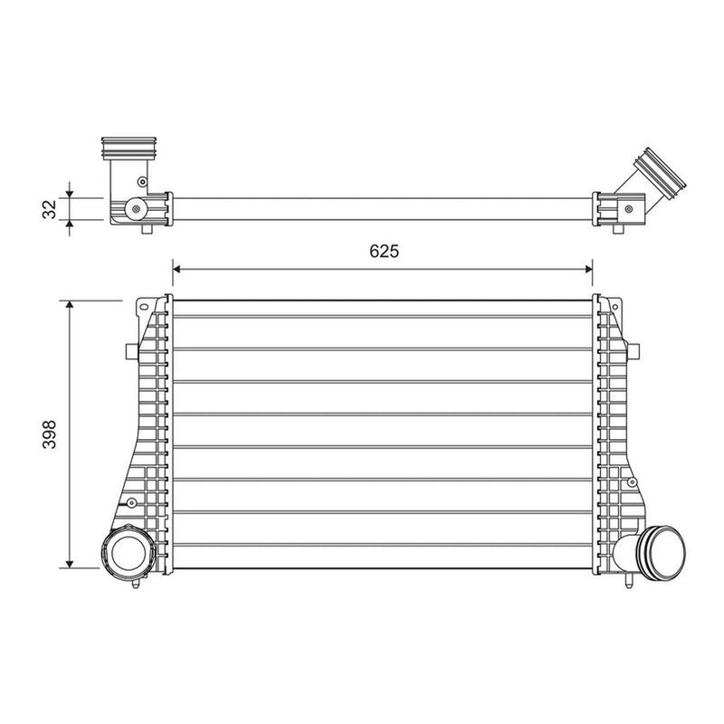 Valeo Intercooler (Charge Air Cooler) 822949