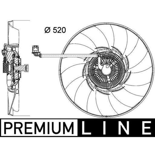 Mahle Engine Cooling Fan CFF 474 000P