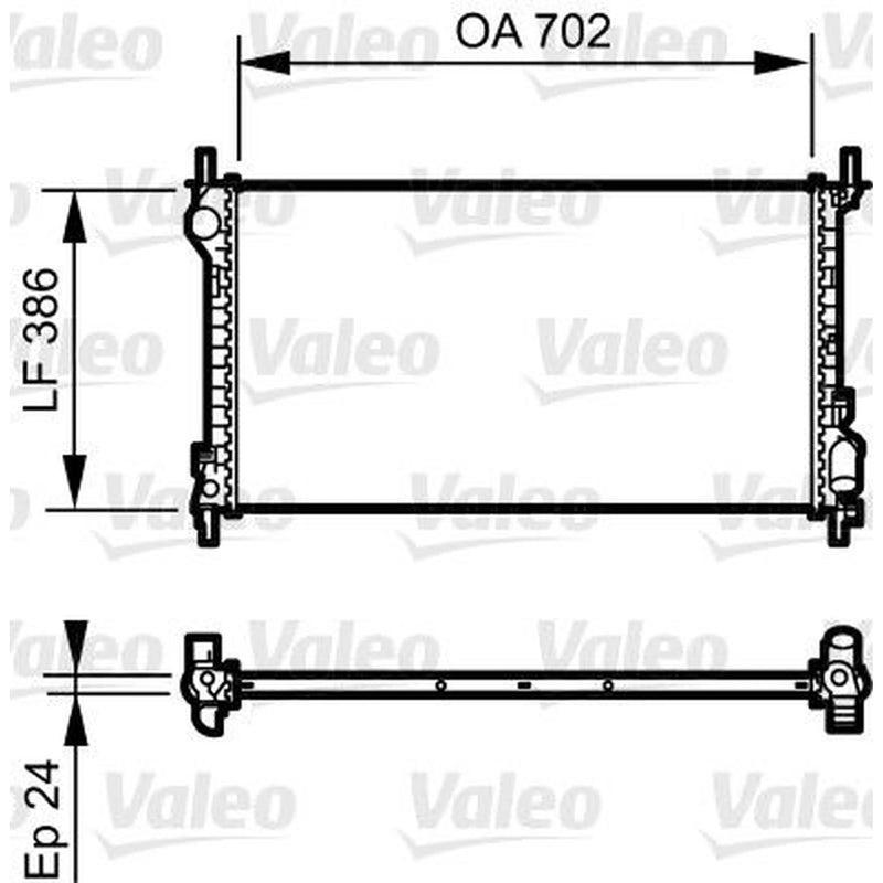 Valeo Engine Radiator 735167