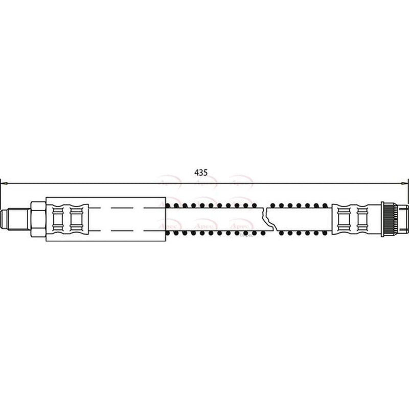 Apec Brake Hydraulic Hose Line inner HOS3378