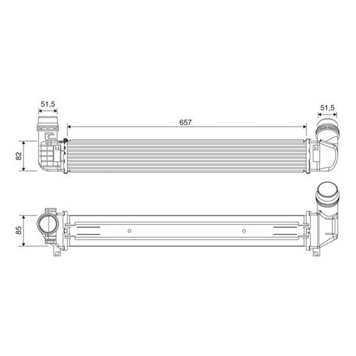 Valeo Intercooler (Charge Air Cooler) 818389