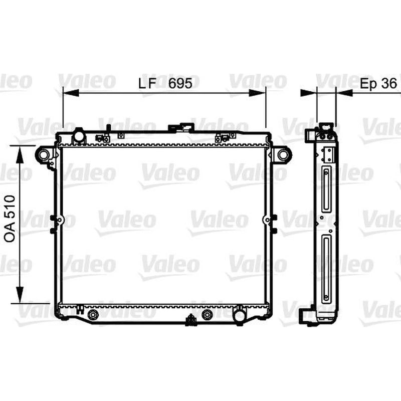 Valeo Engine Radiator 734190