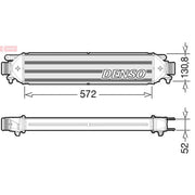 Denso Intercooler (Charge Air Cooler) fits Fiat Doblo Cargo 2010-2023 1.3 1.6