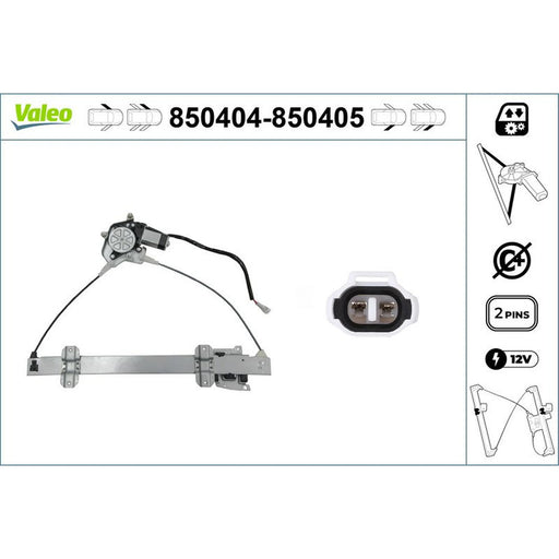 Valeo Electric Window Regulator Lifter Left Front 850404