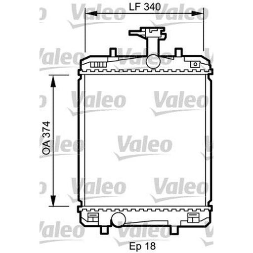 Valeo Engine Radiator 735072