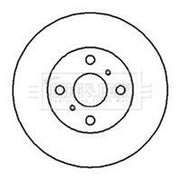 Borg & Beck Front Brake Discs BBD5104-x2