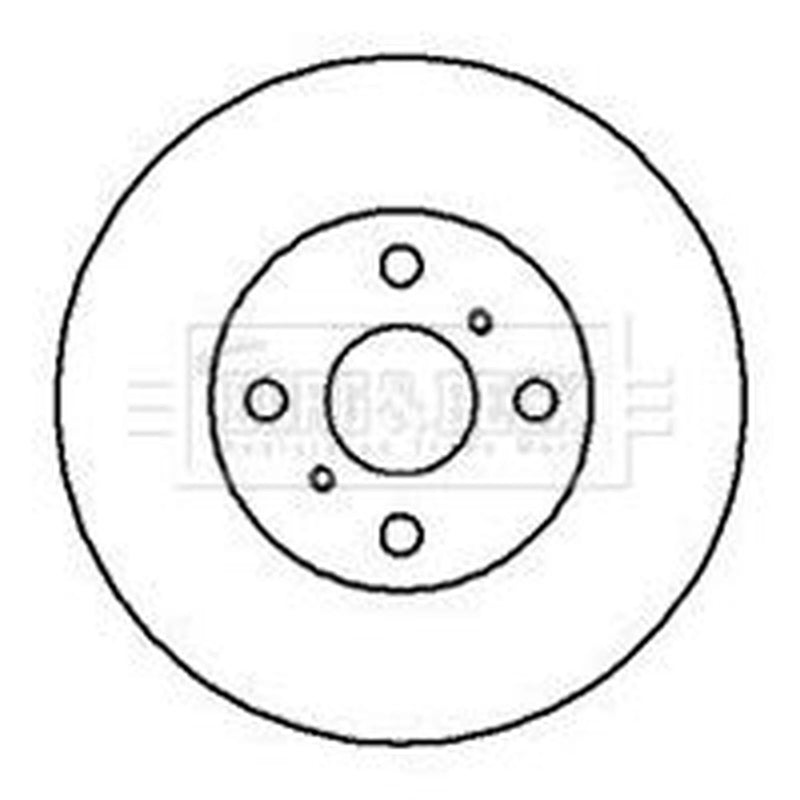 Borg & Beck Front Brake Discs BBD5104-x2