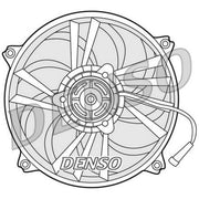 Denso Engine Cooling Fan fits Peugeot 307 2000-2009 1.4 1.6 2.0