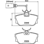 DON Rear Brake Pad Set PCP1371