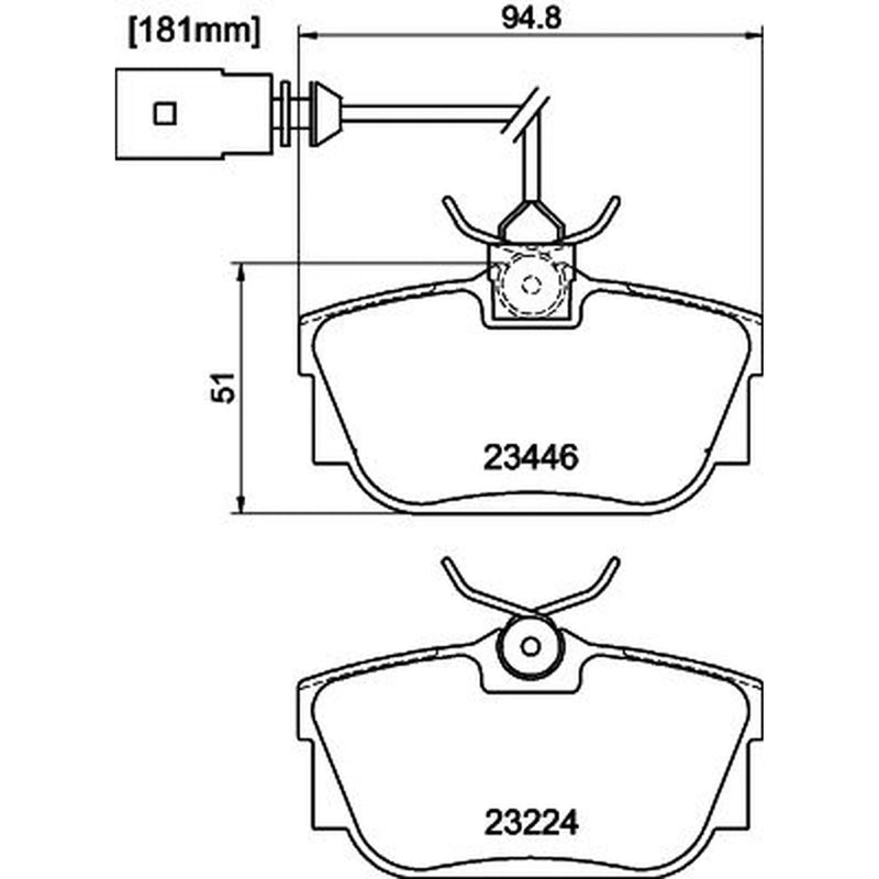 DON Rear Brake Pad Set PCP1371