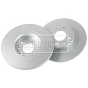 Borg & Beck 2 x Solid Front Brake Discs BBD4002-x2