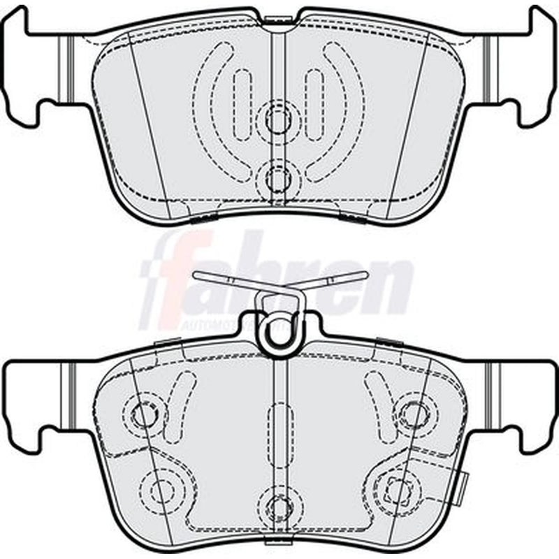 Fahren Rear Brake Pad Set fits Ford Focus IV 2018-2025 1.0 1.5 2.0 2.3