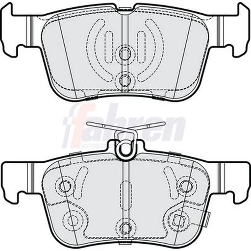 Fahren Rear Brake Pad Set fits Ford Focus IV 2018-2025 1.0 1.5 2.0 2.3