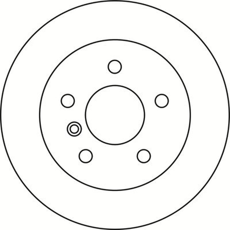 Abtex 2 x Solid Rear Brake Discs BD1302S-x2