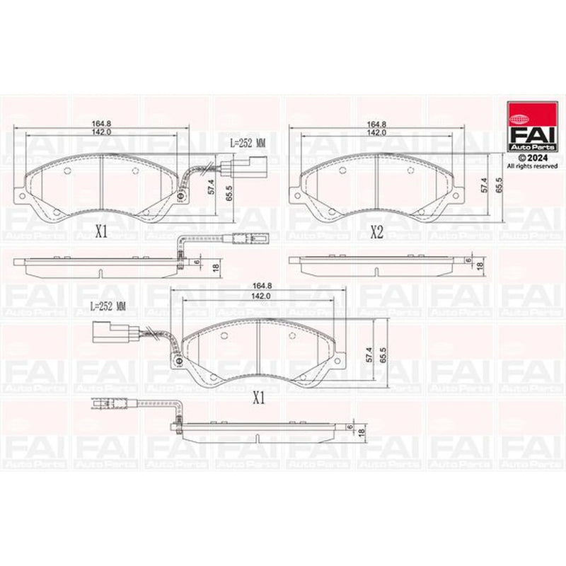 FAI Front Brake Pad Set BP146