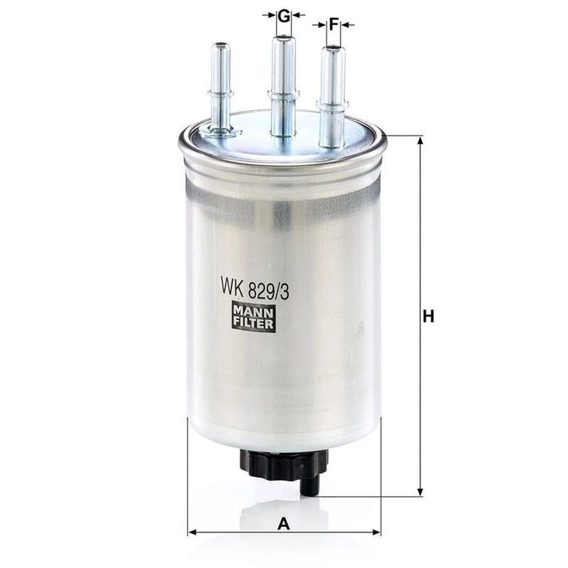 MANN-FILTER Fuel Filter Element WK 829/3