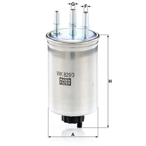 MANN-FILTER Fuel Filter Element WK 829/3