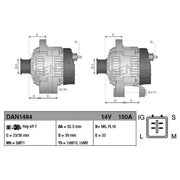 Denso Car Alternator 12V DAN1484