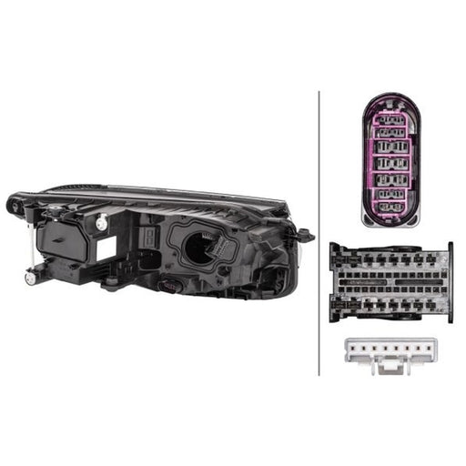 Hella Headlight Headlamp LED Left 1LX 013 143-231