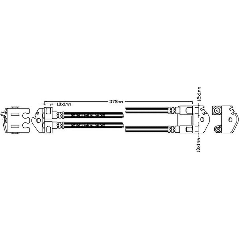 Juratek Brake Hydraulic Hose Line Right JBH1286
