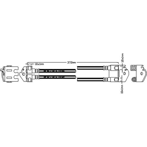 Juratek Brake Hydraulic Hose Line Right JBH1286