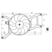 NRF Engine Cooling Fan 470132