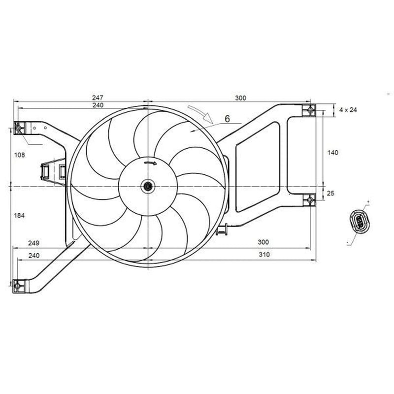 NRF Engine Cooling Fan 470132