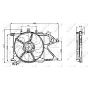 NRF Engine Cooling Fan 47012