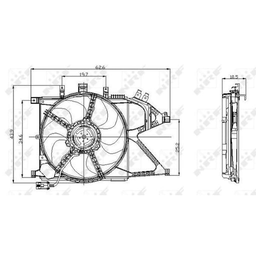 NRF Engine Cooling Fan 47012