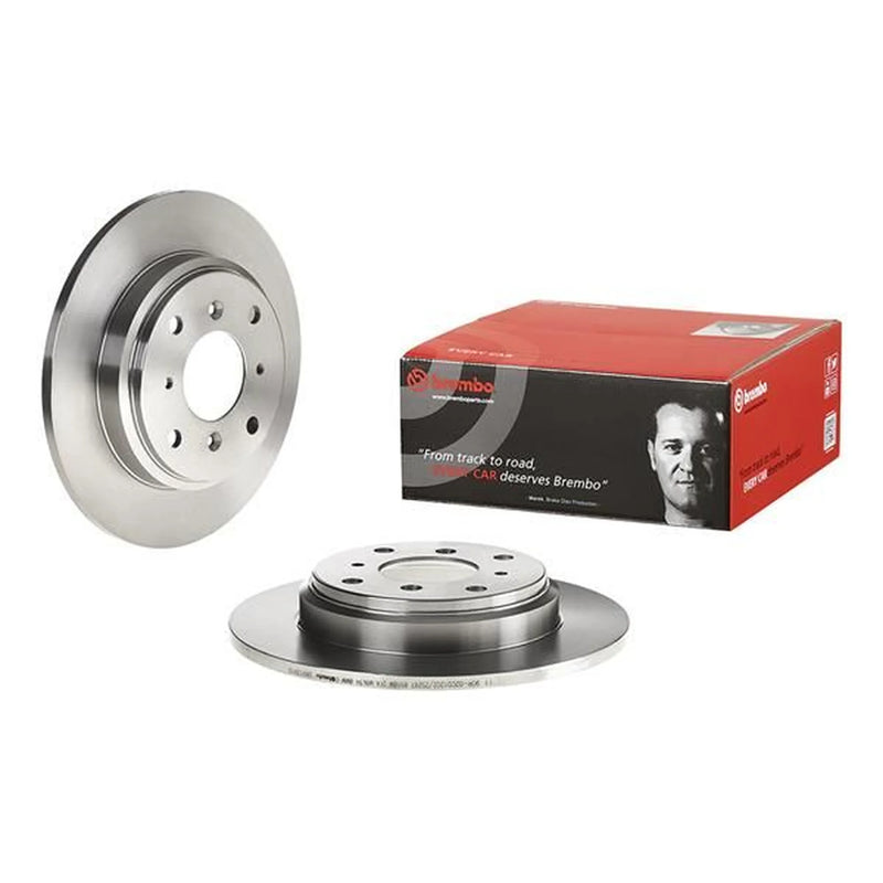 Brembo 2 x Solid Rear Brake Discs 08.9139.10-x2
