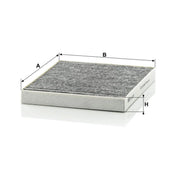 MANN-FILTER Cabin Air Filter (Pollen Filter) behind the CUK 2227