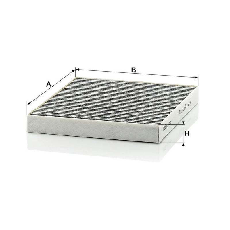 MANN-FILTER Cabin Air Filter (Pollen Filter) behind the CUK 2227