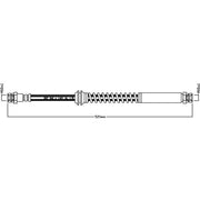 Abtex Brake Hydraulic Hose Line Right ABH1133