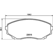Mintex Front Brake Pad Set MDB1830