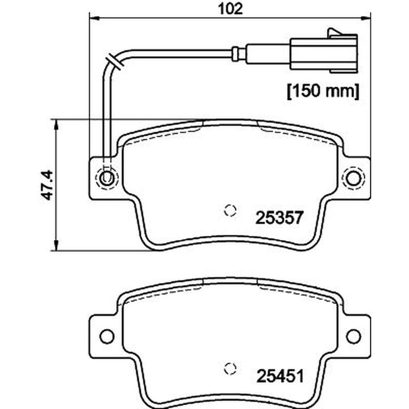 DON Rear Brake Pad Set PCP1573