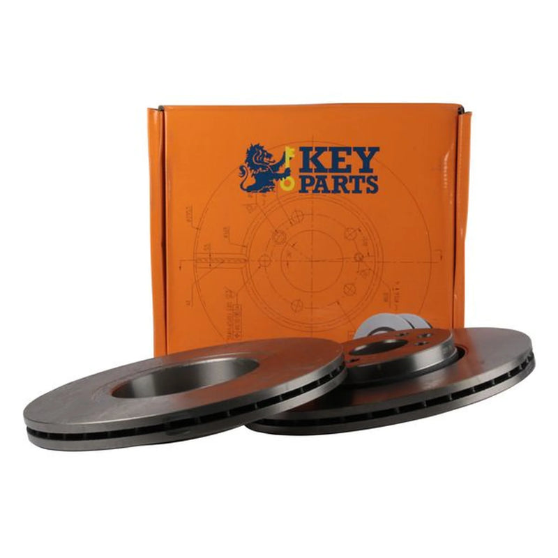 Key Parts 2 x Front Brake Discs KBD4572-x2