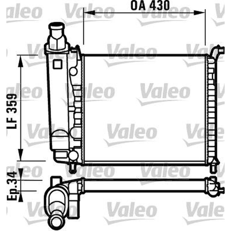 Valeo Engine Radiator 732004