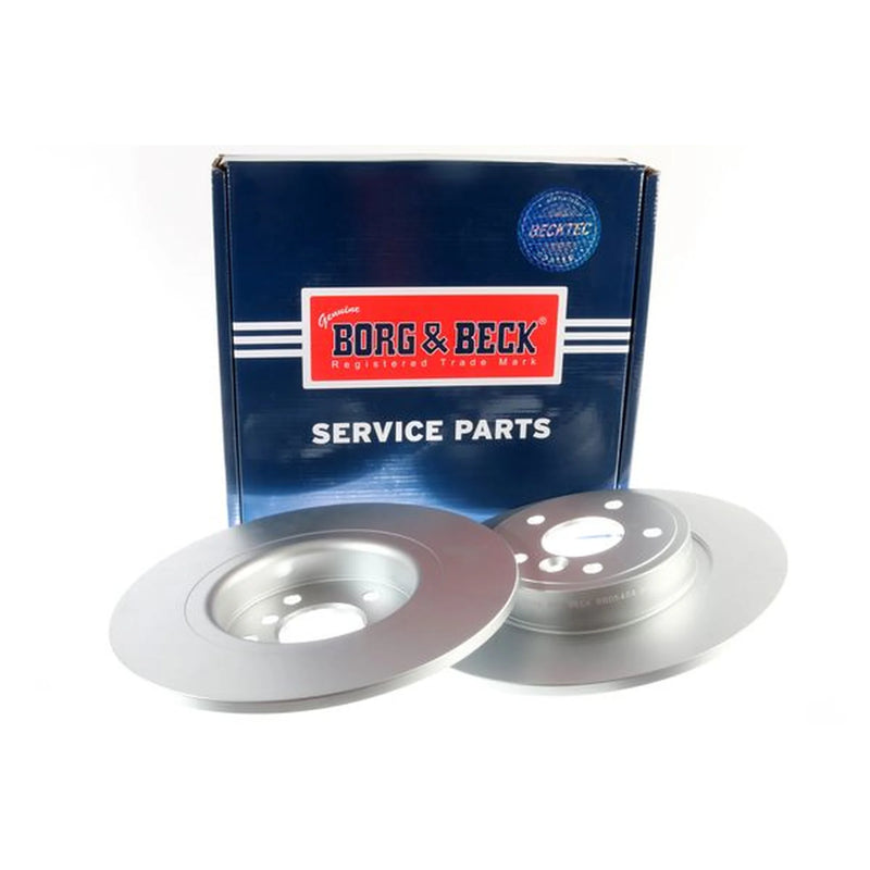 Borg & Beck 2 x Solid Rear Brake Discs BBD5434-x2