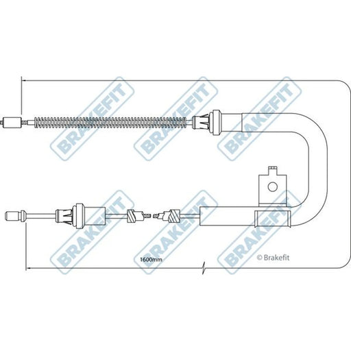 Apec Handbrake Cable Right Rear BBC3308